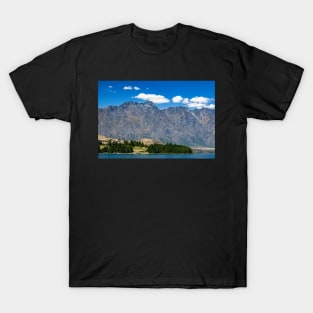 View from Queenstown, South island of New Zealand towards the Remarkables mountain range T-Shirt